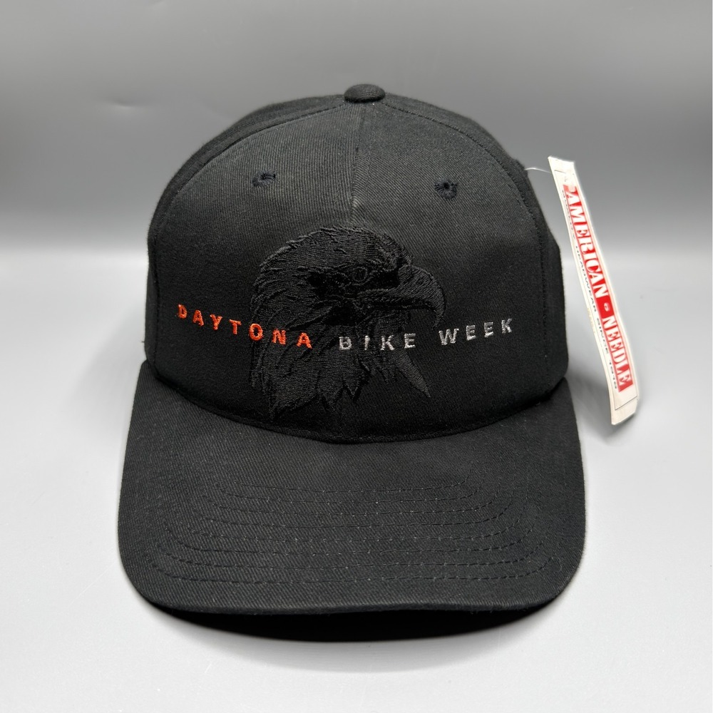 Daytona Bike Week Hat Cap American Needle 2000 Black Eagle Embroidered Snapback - Picture 1 of 10